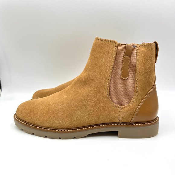 Rockport Womens Kacey Camel Brown Suede Leather Ankle Boots Shoes 11 - Picture 6 of 15